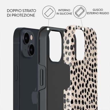 Burga Funda para iPhone 13 Tough A prueba de golpes modelo Almond Latte Beige