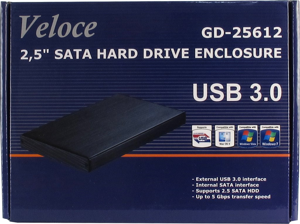 Inter-Tech Veloce GD-25612 Noir 2.5