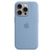 Custodia in silicone con MagSafe per iPhone 15 Pro Winter Blue