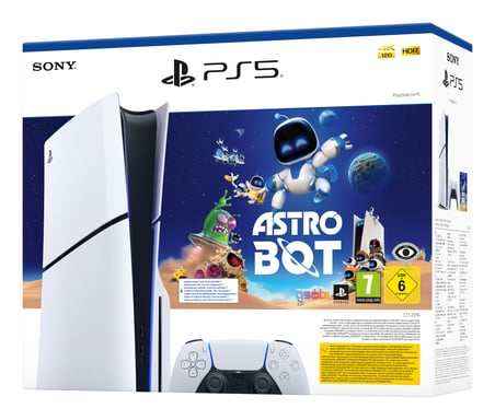Pack PS5 Slim 1 To & Astrobot - Grafica 4K, 120 FPS, Controller Dual Sense - Avventura spaziale