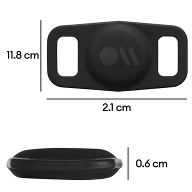 Étui AirTag pour Colliers de Chien IPX6 en Silicone Noir