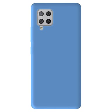 Coque silicone unie Mat Bleu compatible Samsung Galaxy A42 5G