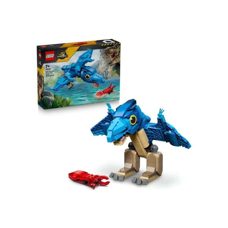 LEGO Jurassic World 77977 Baby Dinosaur Pteranodon 373 pièces Bleu Beige Rouge - Neuf