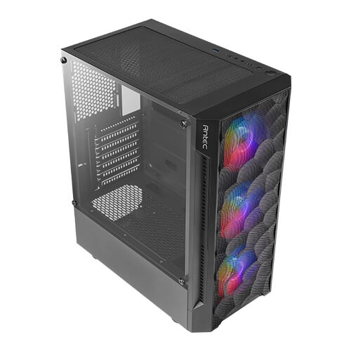 Antec NX Series NX260 Mid tower ATX panneau latéral fenêtré verre trempé pas d'alimentation USBAudio - vue 4