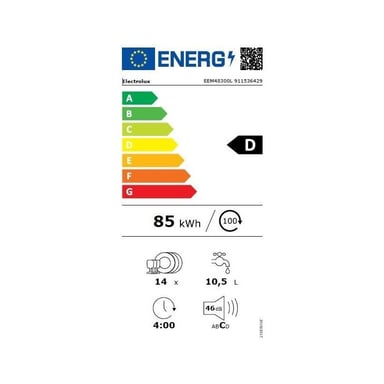 Lavavajillas integrable EEM48300L - 60 CM