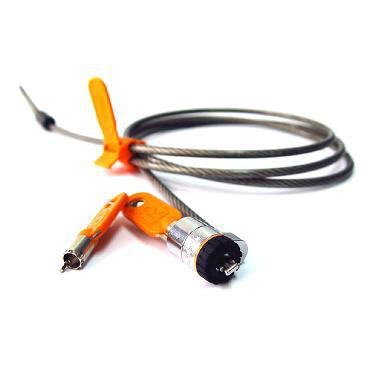 DELL 461-10054 cable antirrobo Naranja, Plata