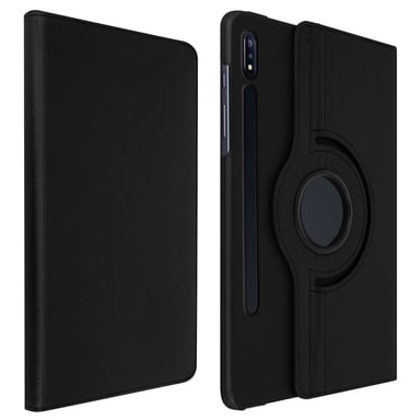 Funda para Samsung Galaxy Tab S7 Plus 12.4 y S8 Plus Función Soporte Giratorio 360° Negro
