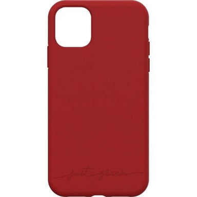 JUST GREEN Coque Bio pour iPhone 11 Rouge