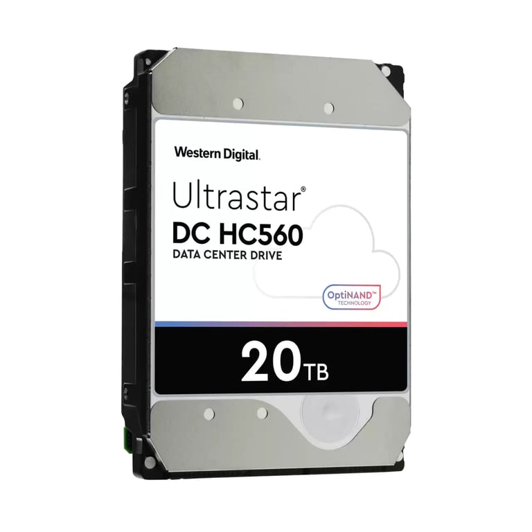 WD Ultrastar DC HC560 WUH722020BL5201 Disque dur chiffré 20 To interne 3.5 SAS 7200 toursmin mémoire tampon : 512 Mo Self Encrypting Drive SED - vue 4