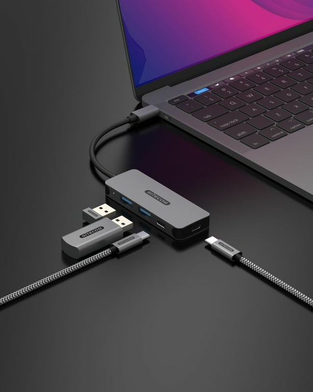 Sitecom CN 5010 hub & concentrateur USB 3.2 Gen 1 3.1 Gen 1 Type C 5000 Mbit/ Neuf - vue 4