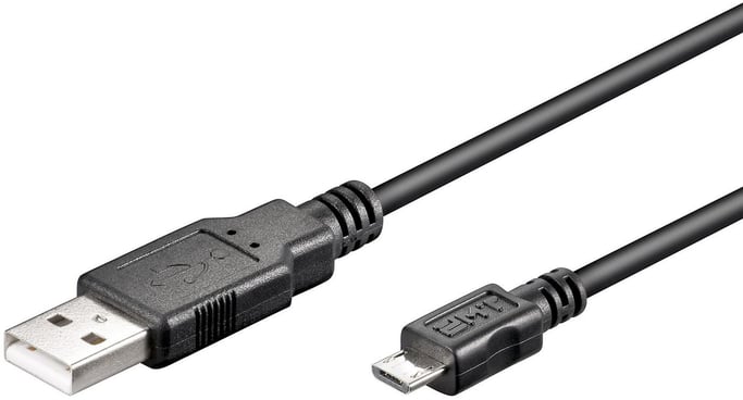 Microconnect USBABMICRO0,60 câble USB USB 2.0 0,6 m USB A Micro-USB B Noir