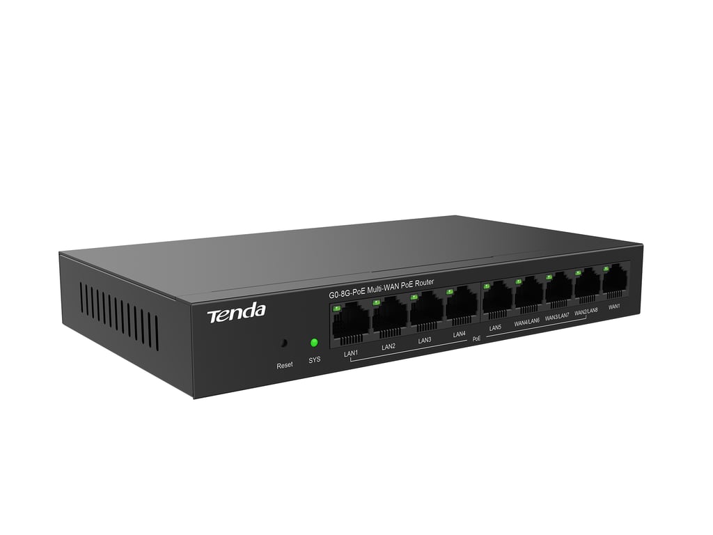 Tenda G0 8G PoE Routeur connecté Gigabit Ethernet Neuf - vue 2