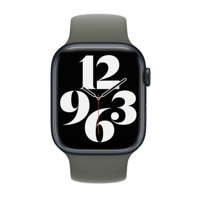 Bracelet Boucle unique en Silicone pour Apple Watch | 38/40/41/42 mm - Taille 4 - Olive