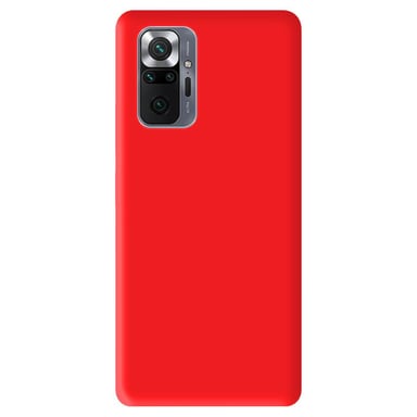 Coque silicone unie Mat Rouge compatible Xiaomi Redmi Note 10 Pro