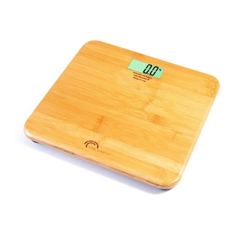 Pese-personne - LITTLE BALANCE - 8745 - USB-réparable - 150 kg / 100 g - My bamboo - Neuf