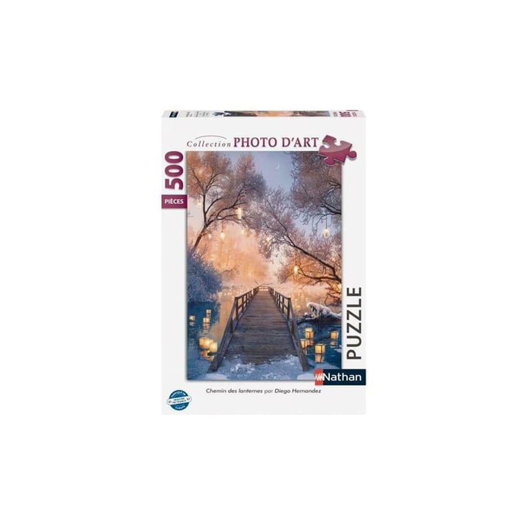 Puzzle 500 pièces : Chemin des lanternes Diego Hernandez Ravensburger Nathan - vue 4