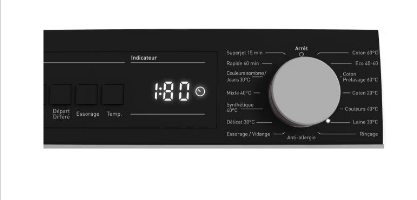 Lave-Linge Sharp ESNFB8143WC – 8 Kg, 1400 Tr/min, Classe C - vue 10