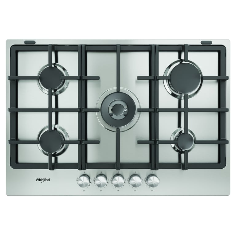 Whirlpool Tkrl 761 Ix K Acier Inoxydable Intégré 75 Cm Gaz 5 Zone