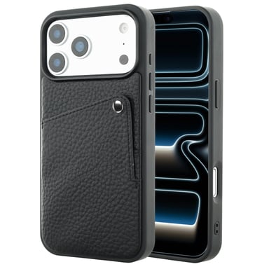 Selencia Coque Riva avec porte-cartes pour Apple iPhone 17 Pro Max - Noir