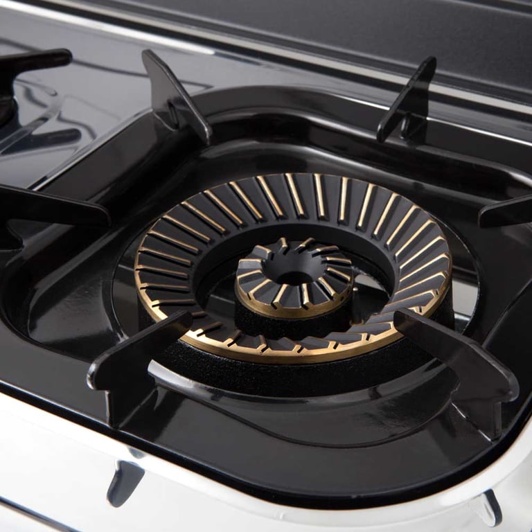 Orbegozo FO 3510 Réchaud à Gaz Inox Compact et Sûr 3 Brûleurs Allumage Piézoélectrique Neuf - vue 2