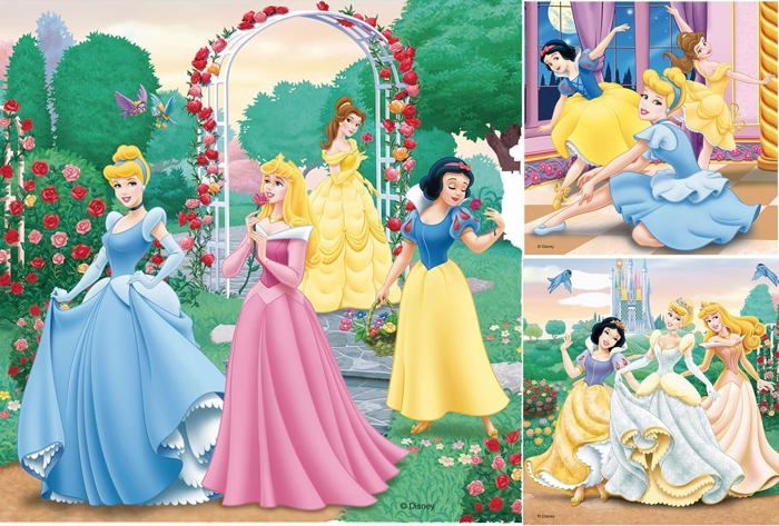 Puzzle 3 x 49 pièces Disney Princesses Ravensburger France - vue 4