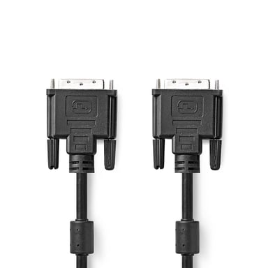 Nedis CCGP32001BK30 câble DVI 3 m DVI-D Noir - Neuf