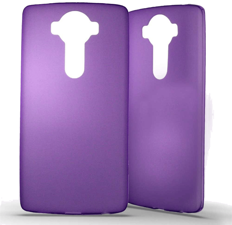 Coque silicone unie compatible Givré Violet LG V10