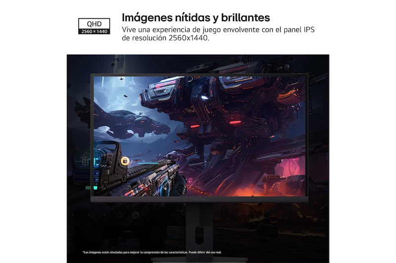 Moniteur Gaming LG 27G610A-B 27  QHD 2560x1440 200Hz IPS FreeSync HDR400 1ms VESA 100x100 - Neuf