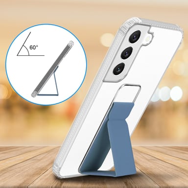 Coque pour Samsung Galaxy S22 PLUS en BLEU CLAIR Housse de protection Étui en silicone TPU flexible avec support et fonction stand