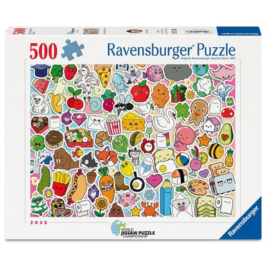 Ravensburger Puzzle 500 pièces : Stickers kawaii - France pour garçon - vue 5