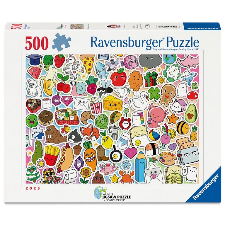 Puzzle 500 pièces : Stickers kawaii Ravensburger France - vue 9