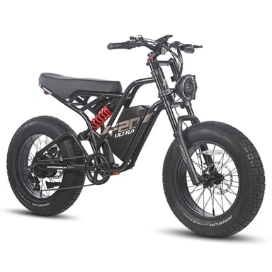 FAFREES F20 Ultra Bicicleta Eléctrica - Motor 750W Batería 48V25AH Autonomía 140KM - Negro Rojo