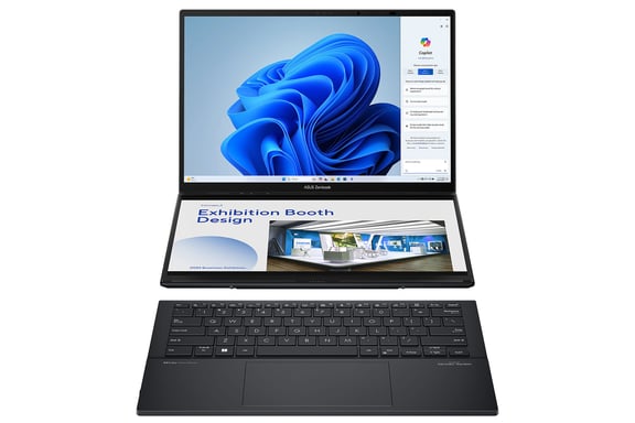 Zenbook Duo, Core Ultra 7, Intel, 1TB, 16Go, Inkwell Gray - AZERTY