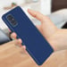 Carcasa protectora Samsung Galaxy A71 de Imak Silicona Flexible – Azul oscuro