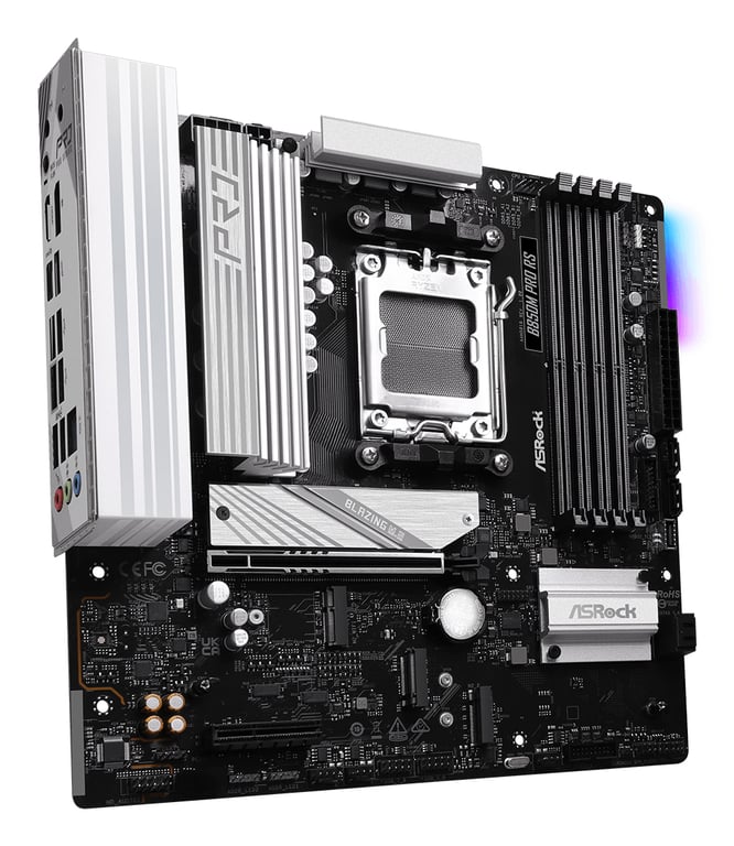 ASROCK Carte Mère B850M Pro Race Sport AMD AM5 Micro ATX Neuf - vue 2