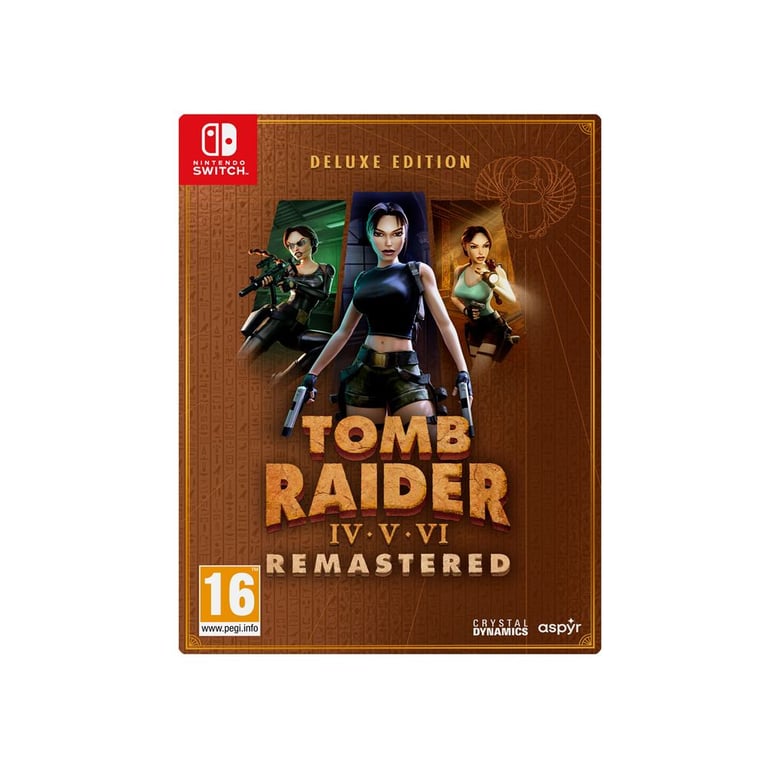 Tomb Raider IV VI Remastered Starring Lara Croft Deluxe Edition Nintendo Switch - Neuf