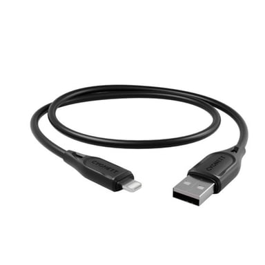 CYGNETT Cable de carga y transferencia Lightning a USB-A 2,4 A 12 W Essentials 1 m Negro