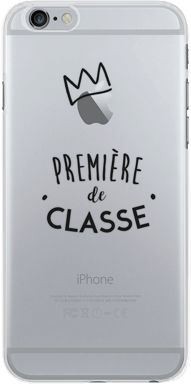 Coque pour iPhone SE 2022 / SE / 8 / 7 / 6S / 6 Motifs Première de Classe - Fabriqué en France Bigben