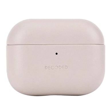 Decoded Funda para AirPods Pro 3 de cuero ultra elegante Serie Aircase Beige