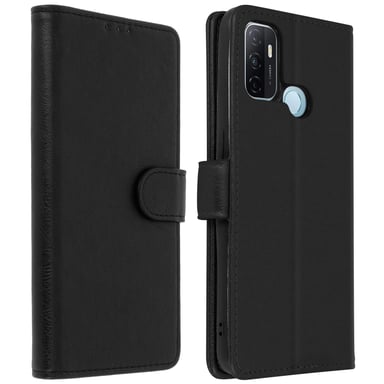 Funda Oppo A53 / A53s Libro Billetera F. Soporte – Negro
