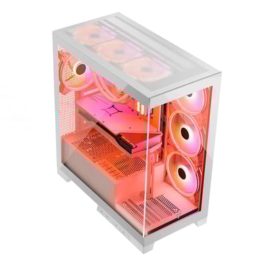 Modecom Volcano SPACE APEX ARGB MIDI Midi Tower Blanco