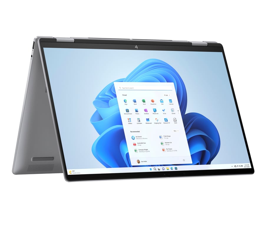 HP ENVY x360 16-ad0010nf AMD Ryzen™ 7 8840HS Hybride (2-en-1) 40,6 cm (16 ) Écran tactile 3K 16 Go LPDDR5-SDRAM 512 Go SSD Wi-Fi 6E (802.11ax) Windows 11 Home AI PC Argent - Neuf