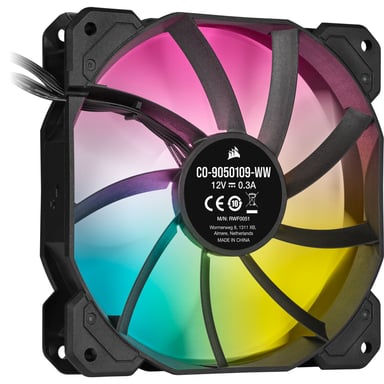 Corsair SP120 RGB ELITE Ventola per PC 12 cm Nero 3 pezzi
