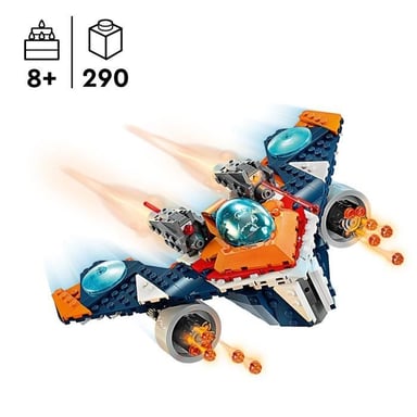 76278 Pájaro de guerra de Rocket LEGO Marvel Super Heroes: Icónico avión de combate