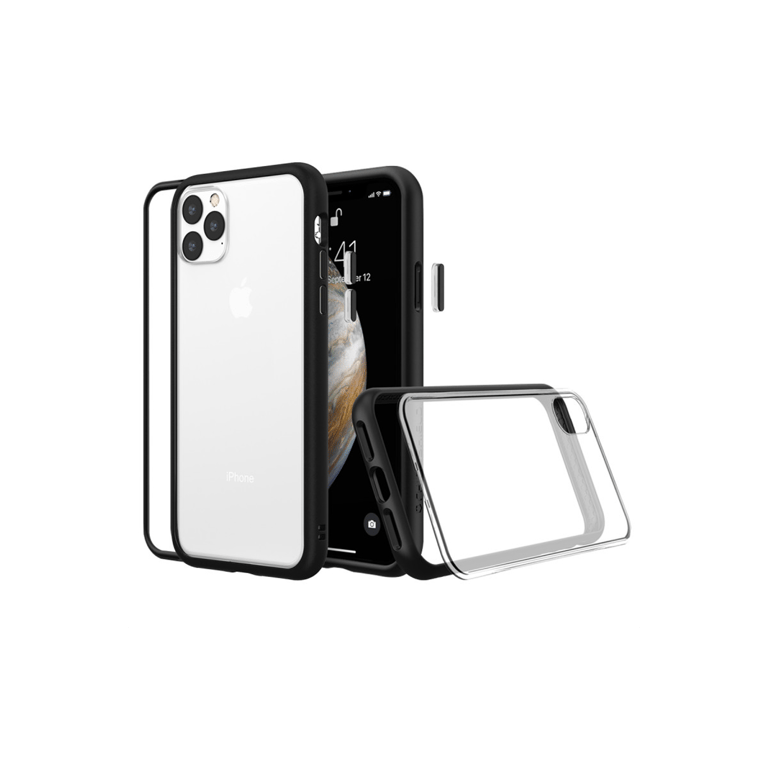 RhinoShield Coque Compatible avec [iPhone 15 Pro]   Mod NX - Protection Fine Personnalisable avec Technologie d'absorption des Chocs [sans BPA] - Noir