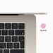 MacBook Air M2 (2023) 15.3', 3.5 GHz 256 Go 8 Go  Apple GPU 10, Lumière stellaire - AZERTY
