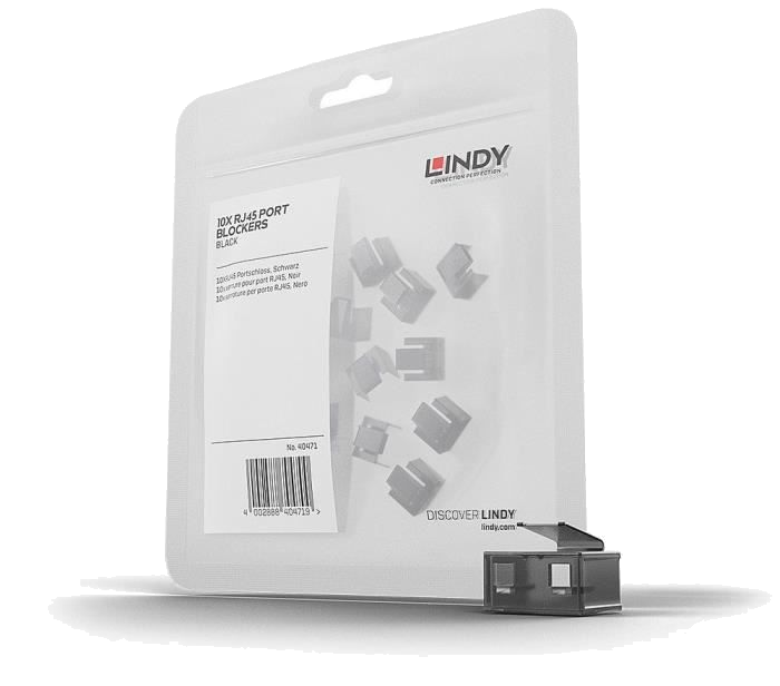 LINDY Verrous RJ45 (20 pieces), sans clé, noir