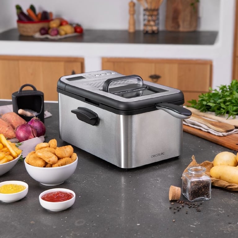 Friteuse Numérique Cecotec Cleanfry Luxury 3000 – 2400 W, 3,2 L, 5 Programmes - vue 3