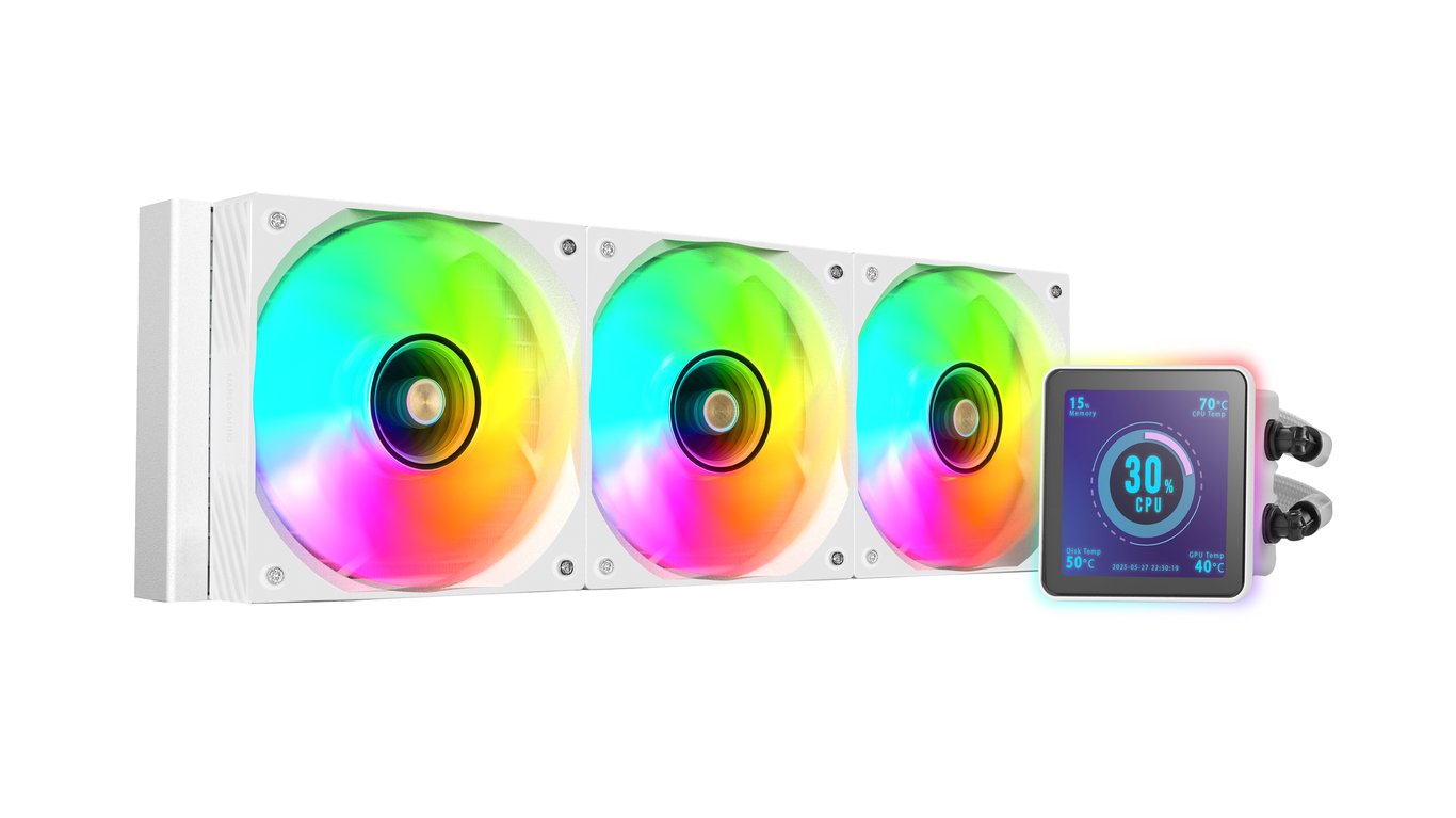 Mars Gaming Ml visionpro360 Refrigeración Líquida Aio Tdp 3x Ventiladores Argb Pantalla Blanco - vue 3