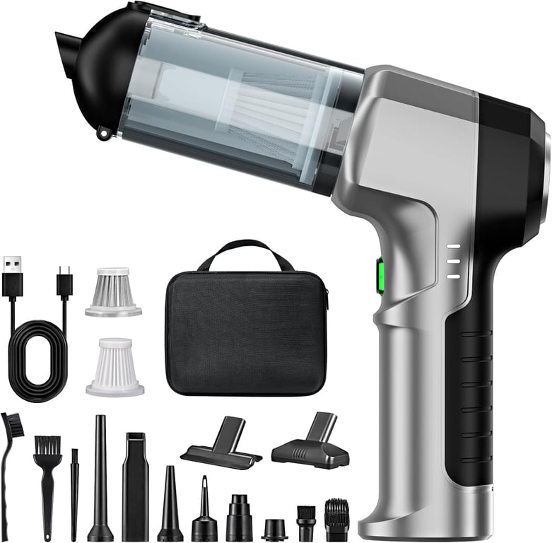 VENDOS85 Aspirateur &agrave; Main 25?000?Pa Sans Fil USB-C 4 en 1 